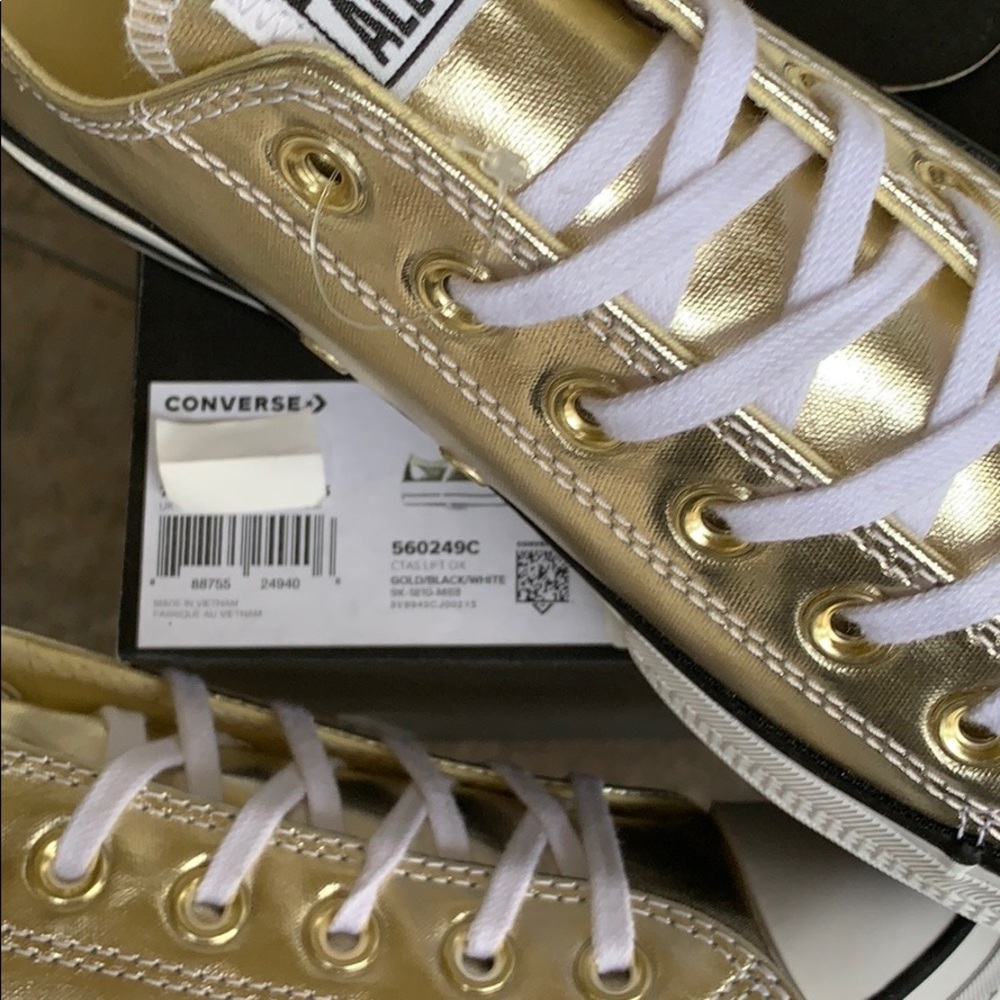 CONVERSE CTAS LIFT OX PLATFORM GOLD/BLACK/WHITE WM - Picture 6 of 16
